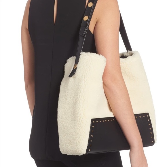 NEW Stella McCartney Alter Shearling Fur Hobo Bag - Picture 2 of 6